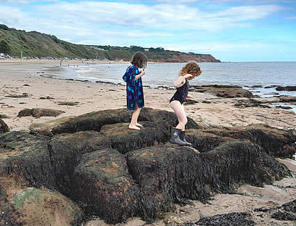 Rock pooling at a local beach